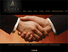 Tablet Screenshot of lutifcontabilidade.com